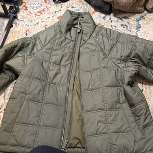 Patagonia Quilted Olive Green Jacket